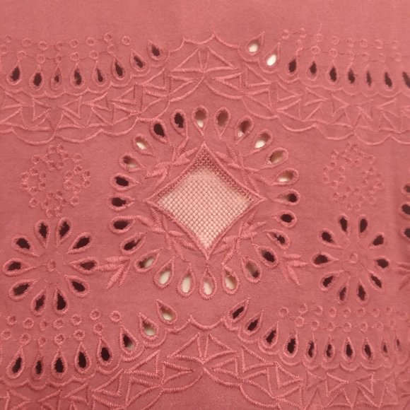 Storee Red Long-Sleeved Top with Detailing - Picture 5 of 8